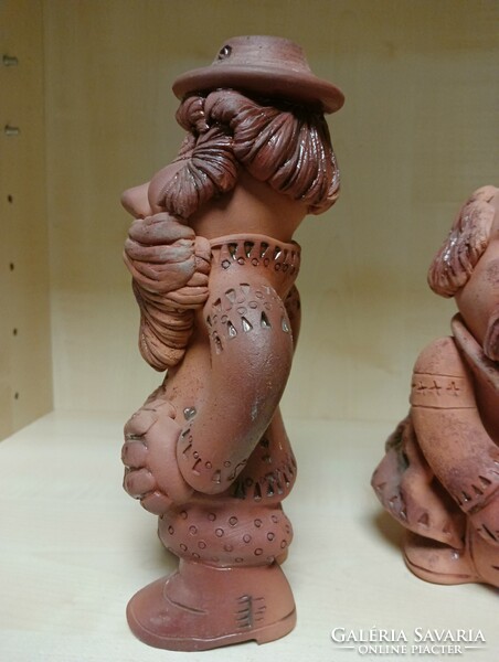 Grotesque Russian ceramic figurines