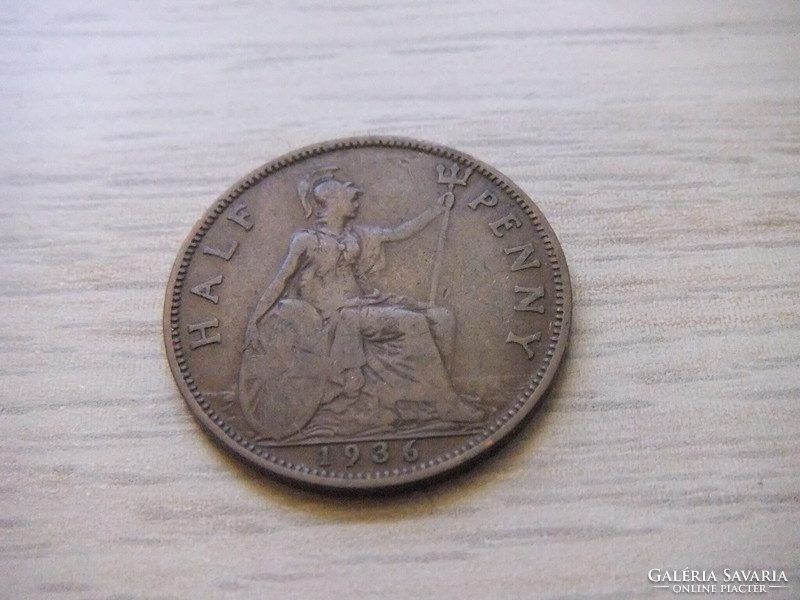 1/2  Penny   1936     Anglia