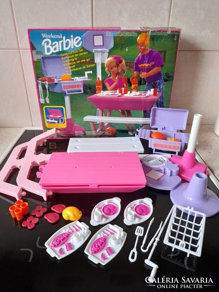 Vintage mattel barbie garden grill set from 1991