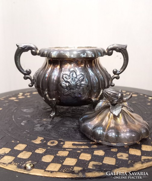 Antique silver sugar bowl