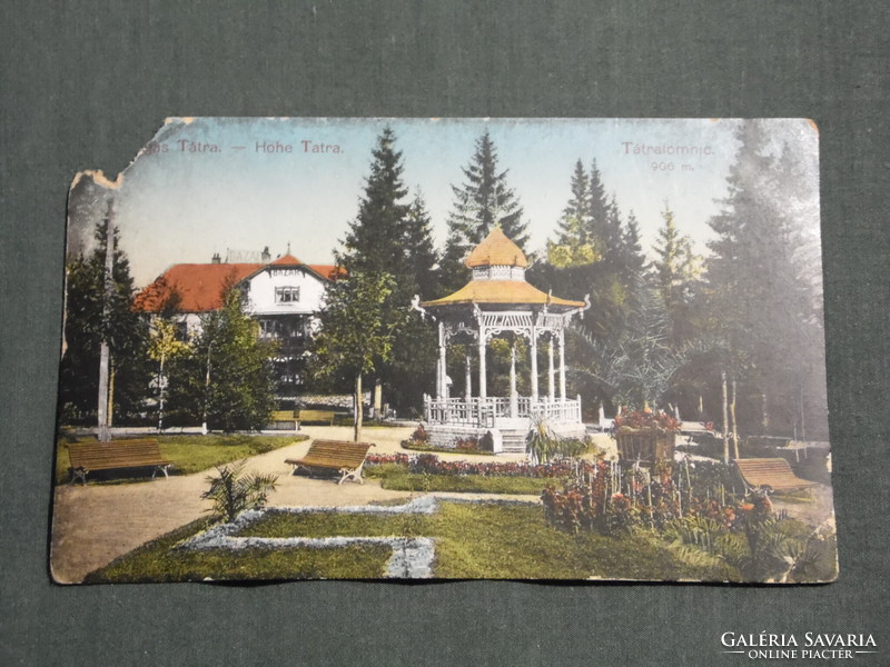 Postcard, Slovakia, High Tatras, Tatra ruins, park detail