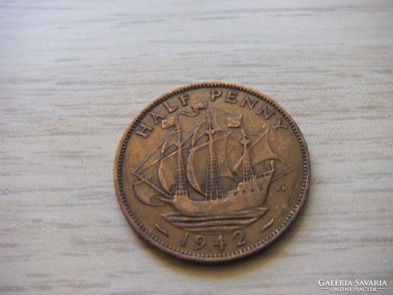 1/2  Penny   1942     Anglia