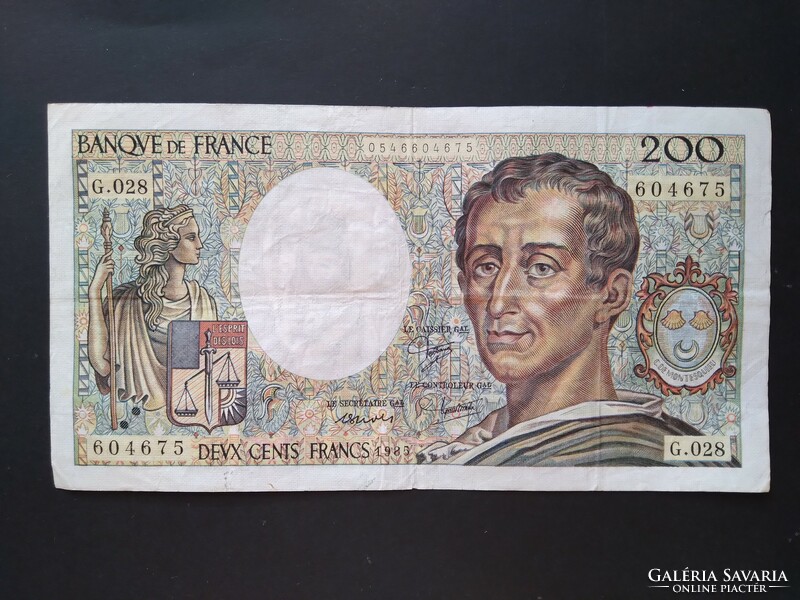 Franciaország 200 Francs 1985 F