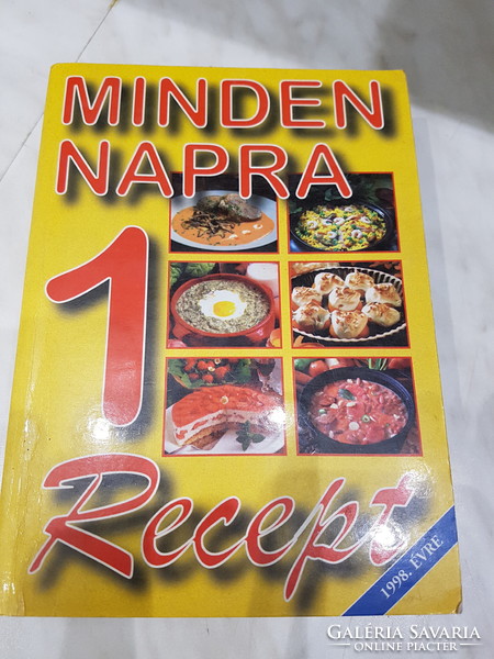 8 db szakácskönyv, sok-sok recepttel