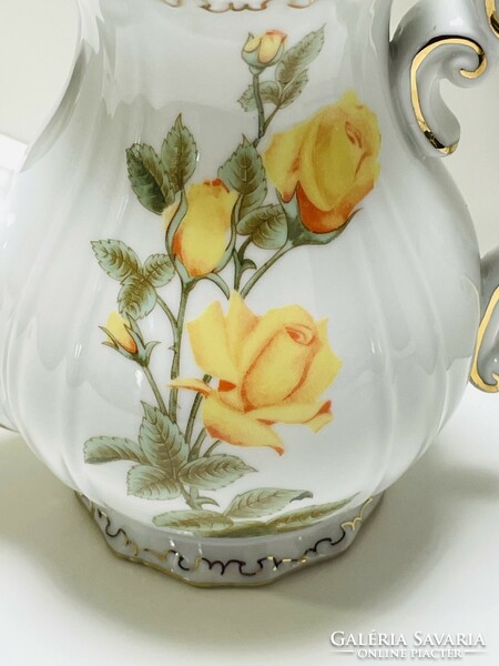 Zsolnay rose coffee pot