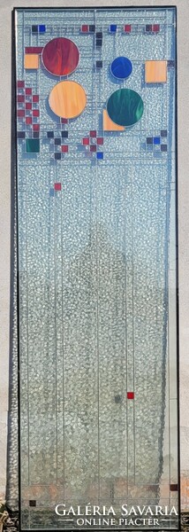 Tiffany ólomüveg térelválasztó ajtó betét 69x220 cm