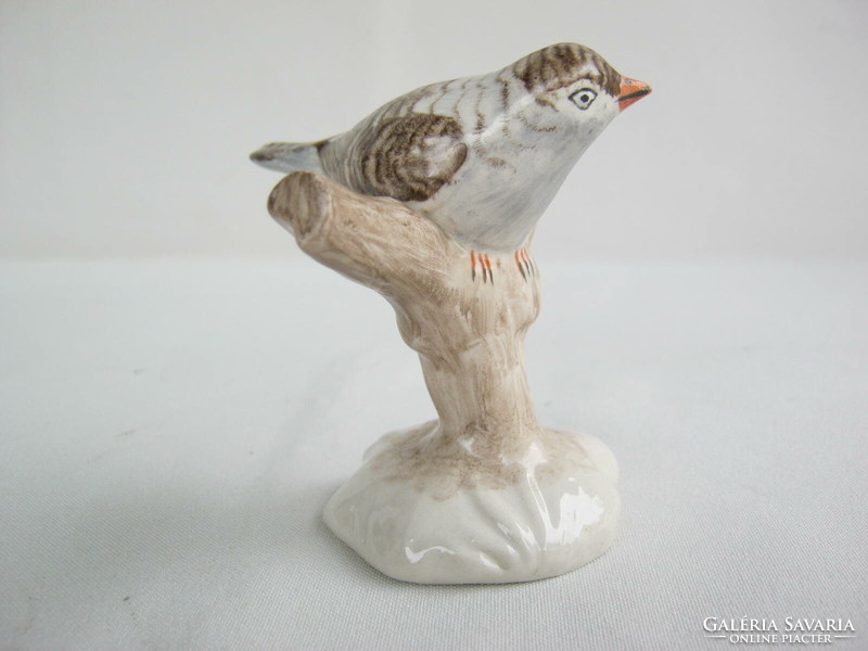 Aquincum porcelain bird small bird sitting on a tree branch