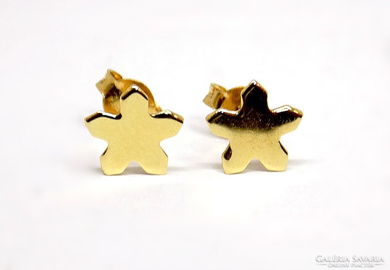 Floral gold earrings (zal-au116084)