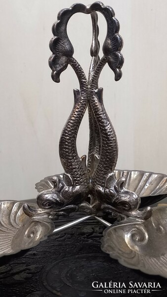 Antique empire style silver centerpiece set