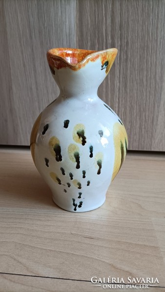 Ceramic vase in the form of a bird with a Vígh year mark