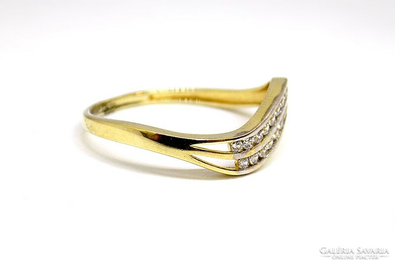 Stoned gold ring (zal-au114857)