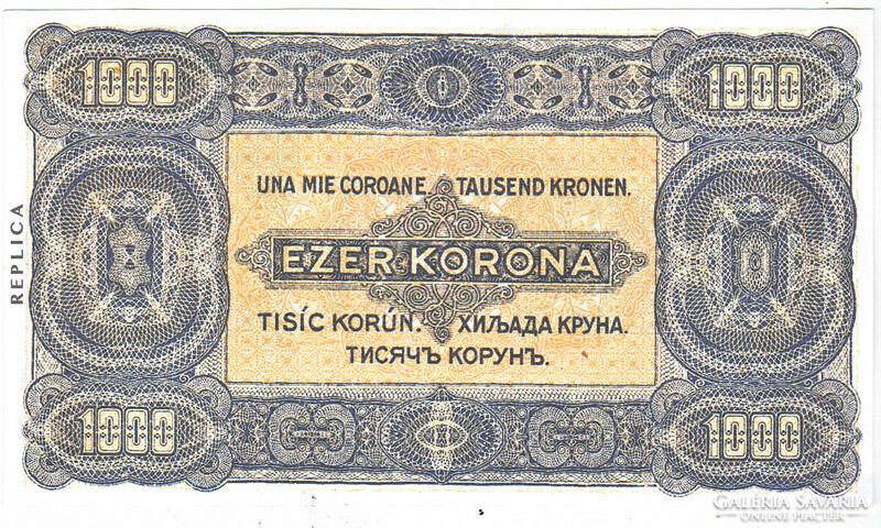 Hungary 1000 crowns 1923 replica