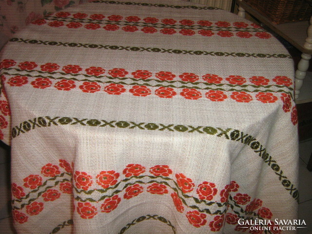 Beautiful woven tablecloth