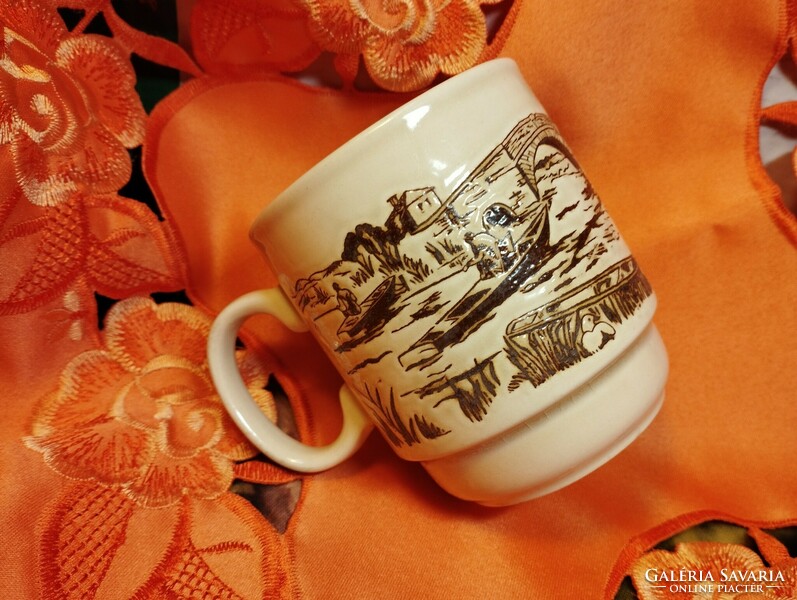 English embossed tea cup