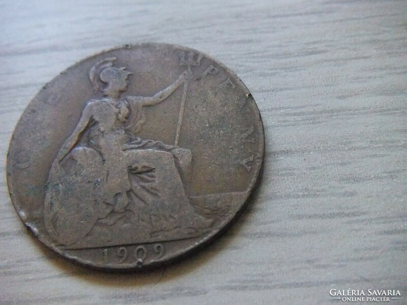 1 Penny 1909 England