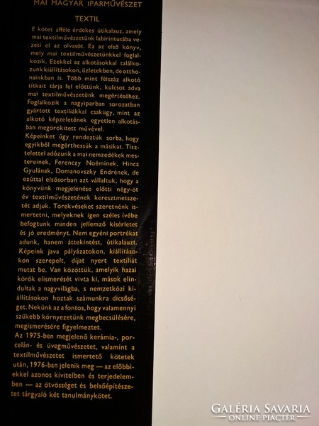 1975.Koczogh Ákos - Textil - Mai Magyar Iparművészetművészeti album könyv a képek szerint