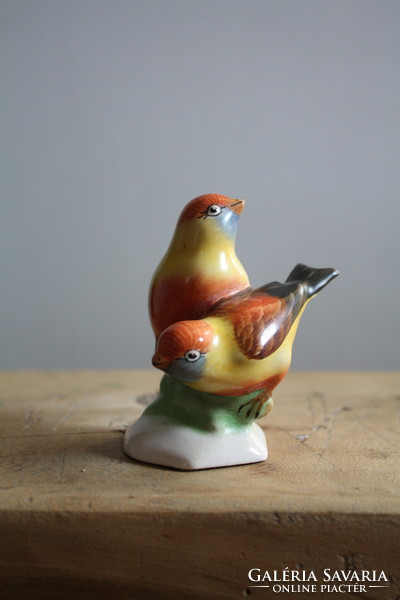 Bodrogkeresztúr ceramic bird couple, bird, finch - they are beautiful