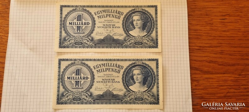 RR !!    2 DB  HIBÁS   1 MILLIÁRD MILPENGŐ