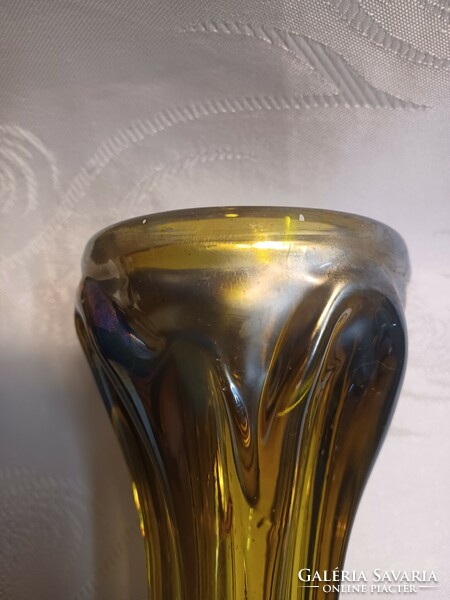 Czech glass vase