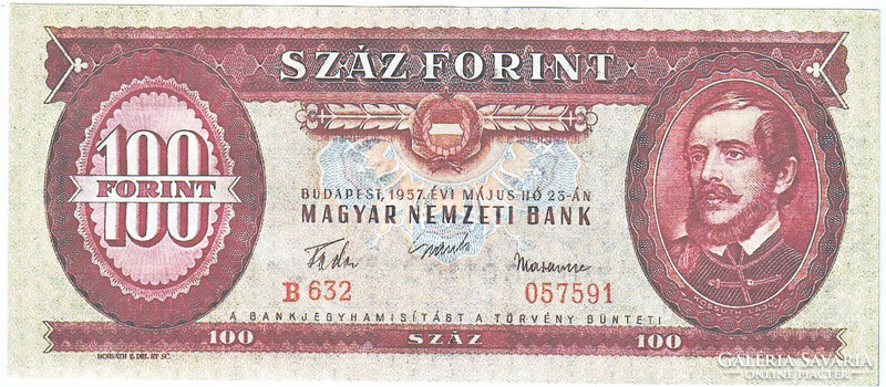 Magyarország 100 forint 1957 REPLIKA