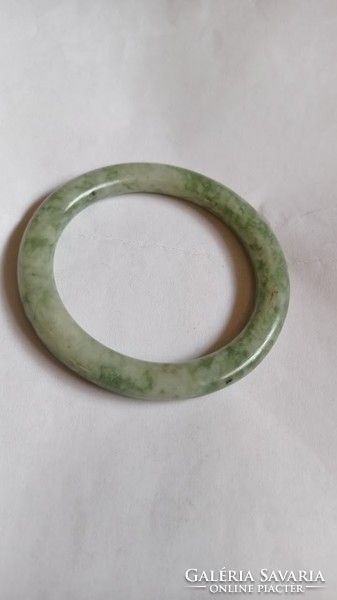 Zöld kő karperec, ásvány karkötő, 6 cm
