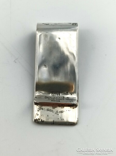 Silver money clip, Mexican