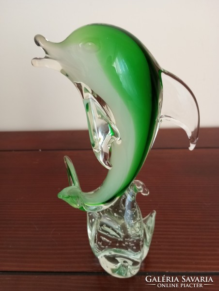 Large Murano glass dolphin