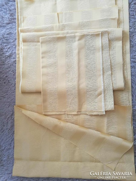 Golden yellow furniture fabric leftover
