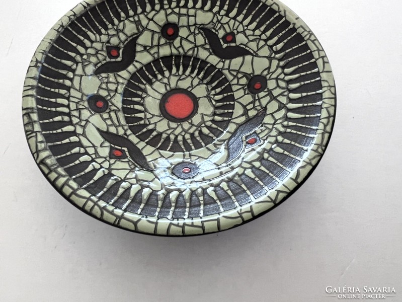 Old, vintage, retro ceramic wall plate, wall decoration, decorative plate, small plate, bowl