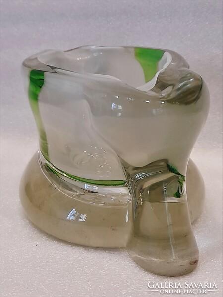 Art deco glass ashtray