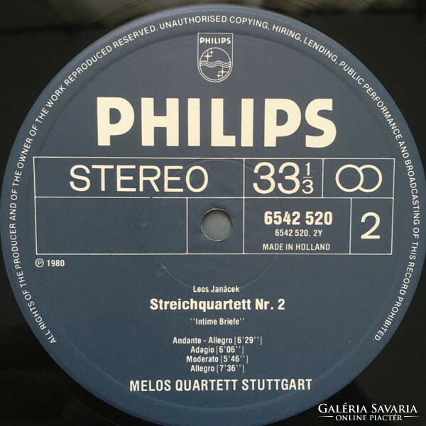 Smetana / Janáček – Melos Quartett - / String Quartet “Intime Briefe” (LP, Album)