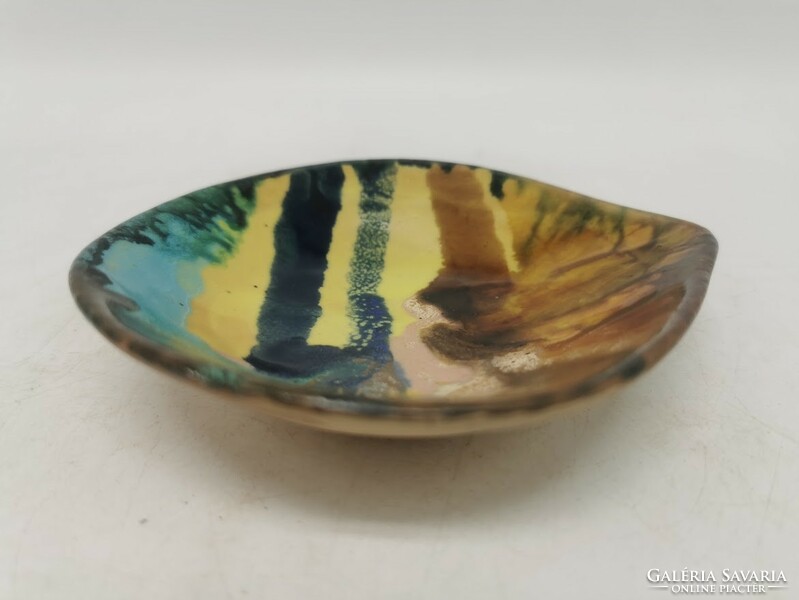 Gorka livia ceramic bowl, 12 cm x 10.5 cm, workshop sample with markings on the bottom