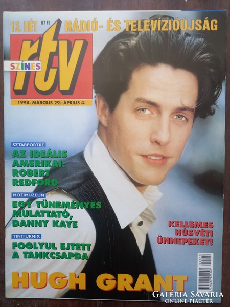 Színes RTV tévé újság 1998. március 29. - április 4. Címlapon Hugh Grant
