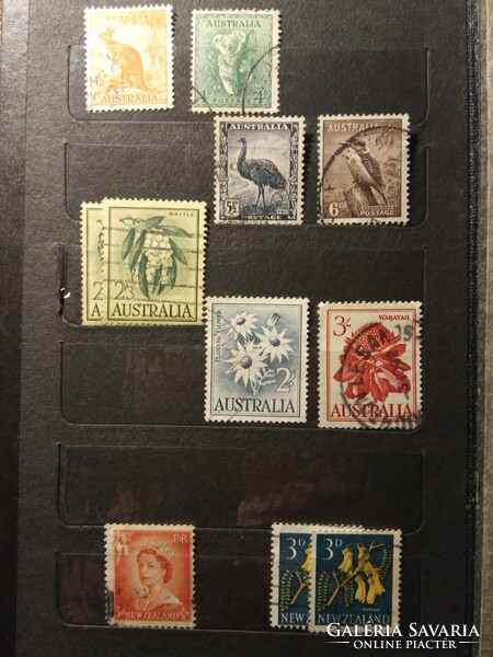 Australia traffic stamps 1937-1964 - native animals plants New Zealand traffic stamps 1958-1960