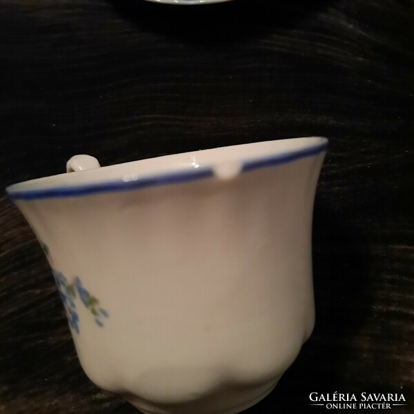 6-piece coffee cup, Florentine Italian porcelain bottom