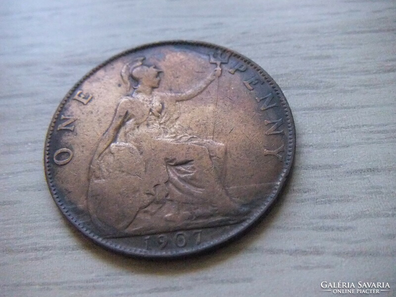 1 Penny 1907 England