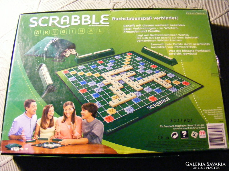 Scrabble original board game - word game in German