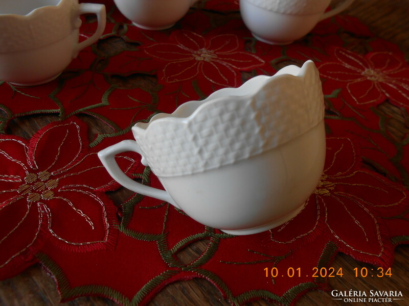 Herend white coffee cup