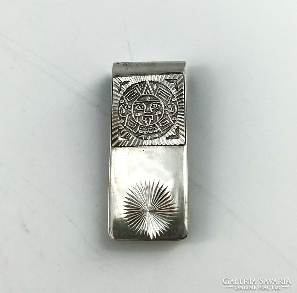 Silver money clip, Mexican