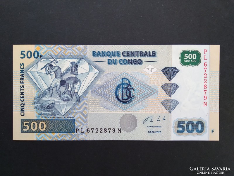 Kongó 500 Francs 2020 Unc