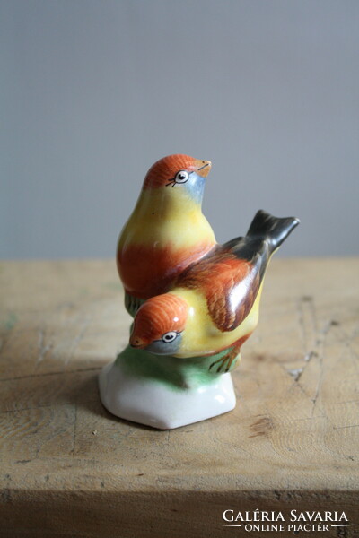 Bodrogkeresztúr ceramic bird couple, bird, finch - they are beautiful