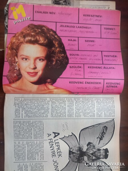 Ifjúsági Magazin 1989 / 9. Edda poszter Kylie Minogue