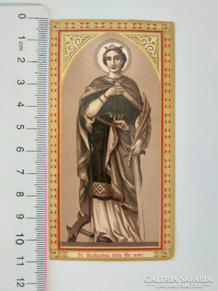 Old mini icon of Saint Catherine
