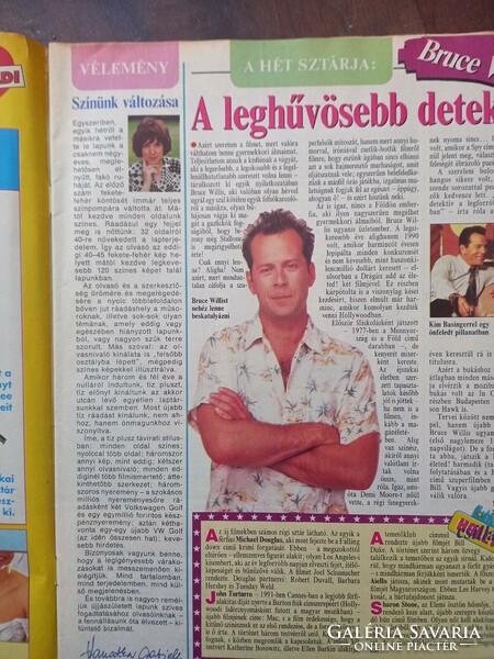 Tvr-het TV newspaper 1993 June 28 - July 4 Bruce Willis on the cover
