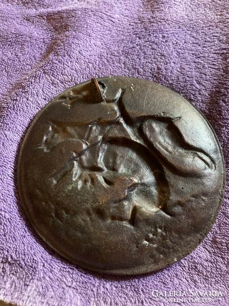 Bronze wall hanging picture
