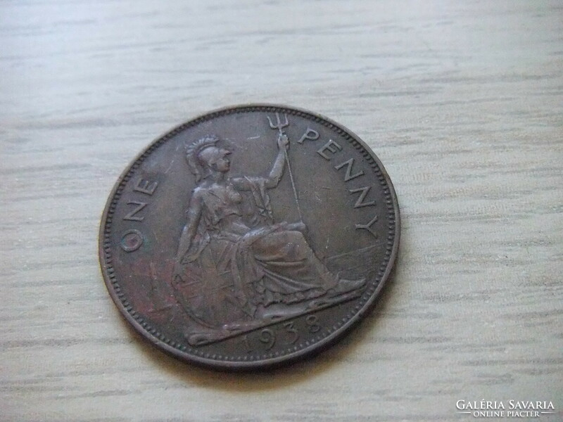 1 Penny 1938 England