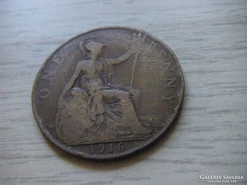 1 Penny 1916 England