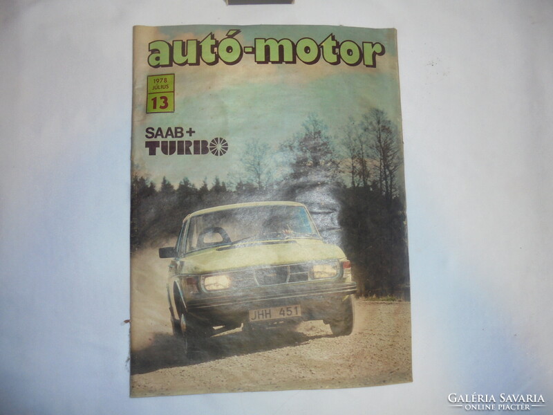 Autó-motor újság 1978 július - akár születésnapi ajándéknak