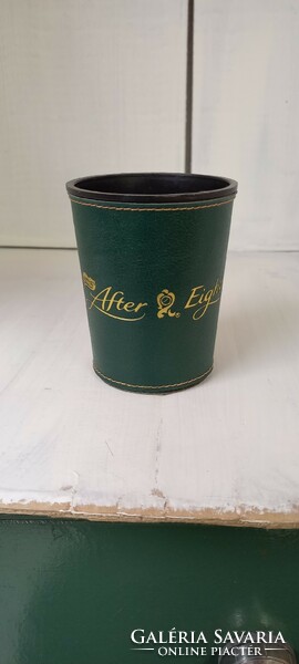 After eight leather cup for dice poker