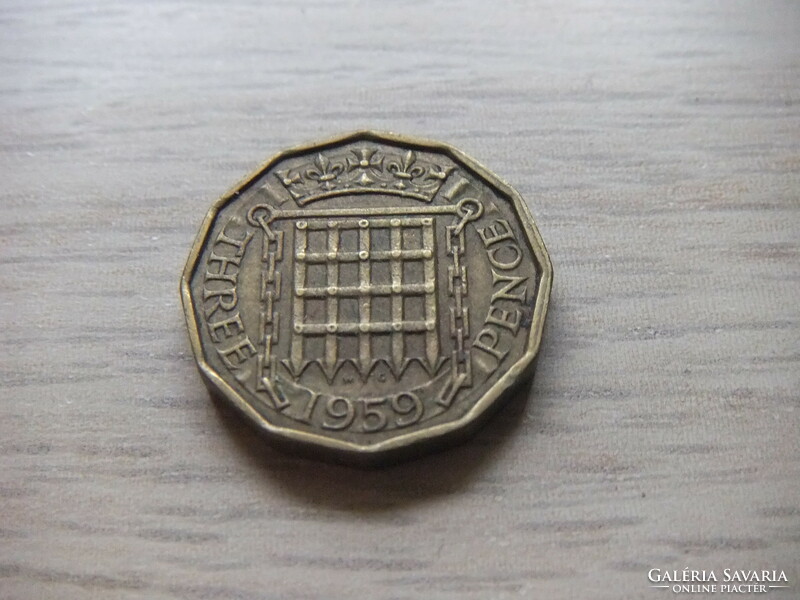 3 Penny 1959 England